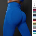 Yoga Pants Seamless Smiley Face High-Waisted Tight-Fitting Yoga Pants for Peach-Shaped Hips